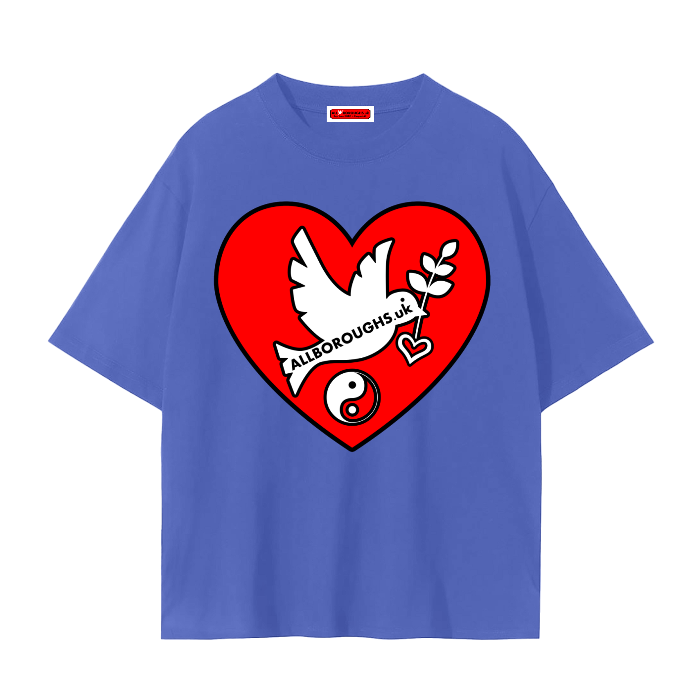Peaceful Hearts Unisex Seamless T-Shirt - AllBoroughs