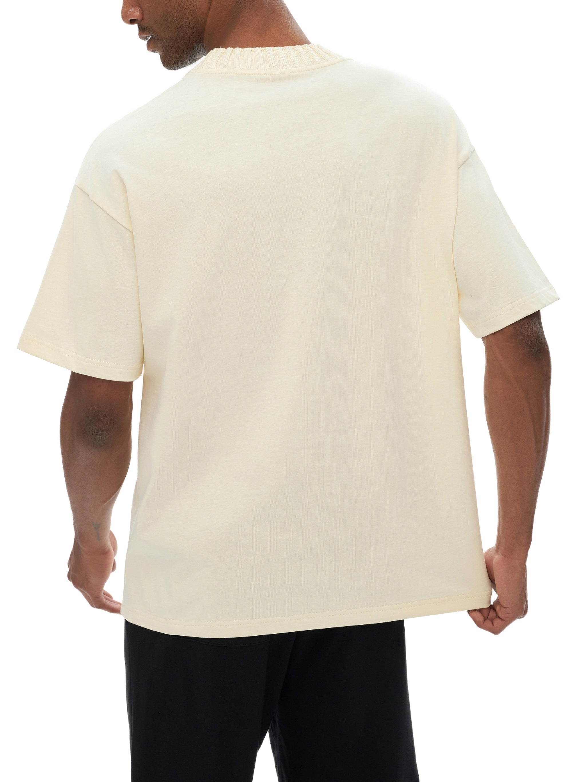 Drop The Knife Premium Heavyweight Cotton Round Neck Unisex T-Shirt | AllBoroughs