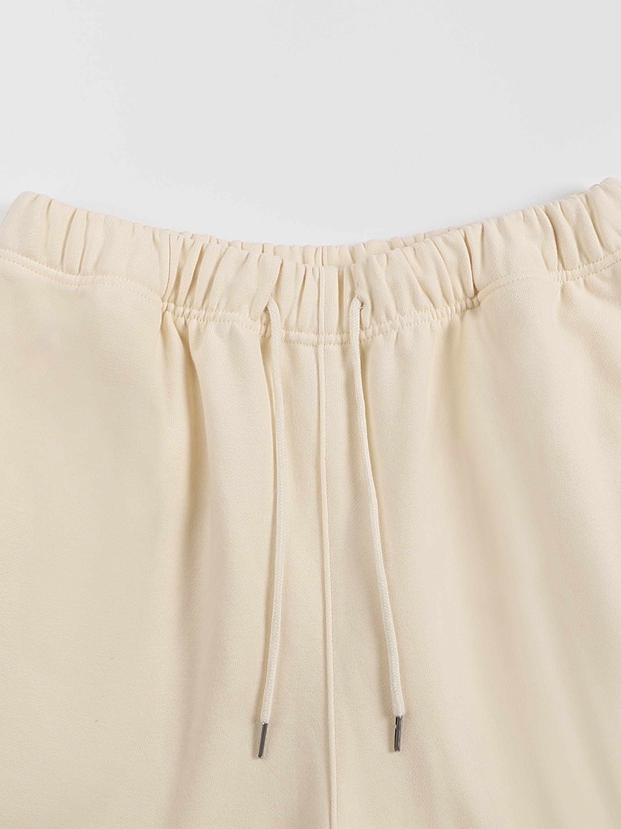 Heavyweight Fleece Straight Leg Pants - Premium White & Bone Sweatpants | AllBoroughs
