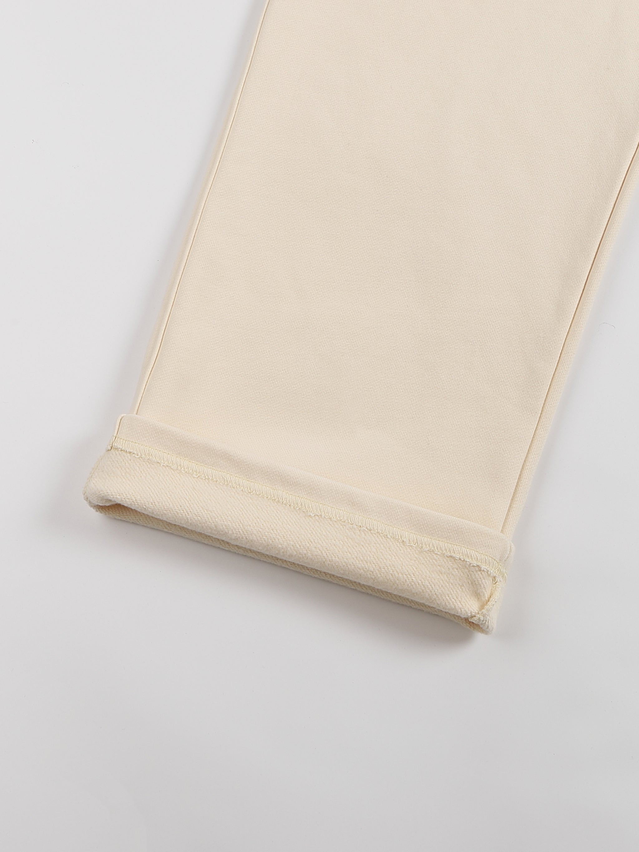 Heavyweight Fleece Straight Leg Pants - Premium White & Bone Sweatpants | AllBoroughs