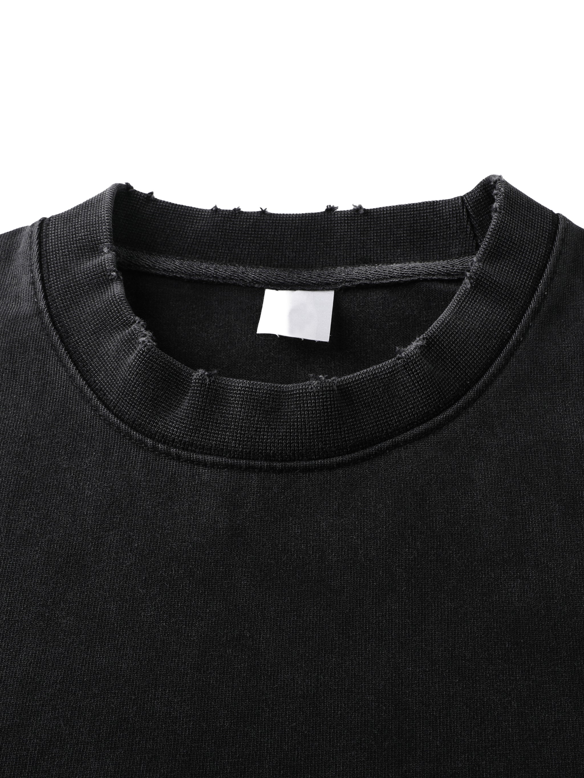 Straight Outta? Heavyweight Vintage Washed Frayed T-Shirt | 430gsm Oversized Fit | All Boroughs