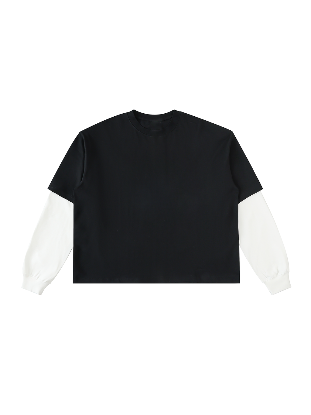 Drop The Knife Contrast Sleeve Heavyweight Cotton T-Shirt | Streetwear | AllBoroughs