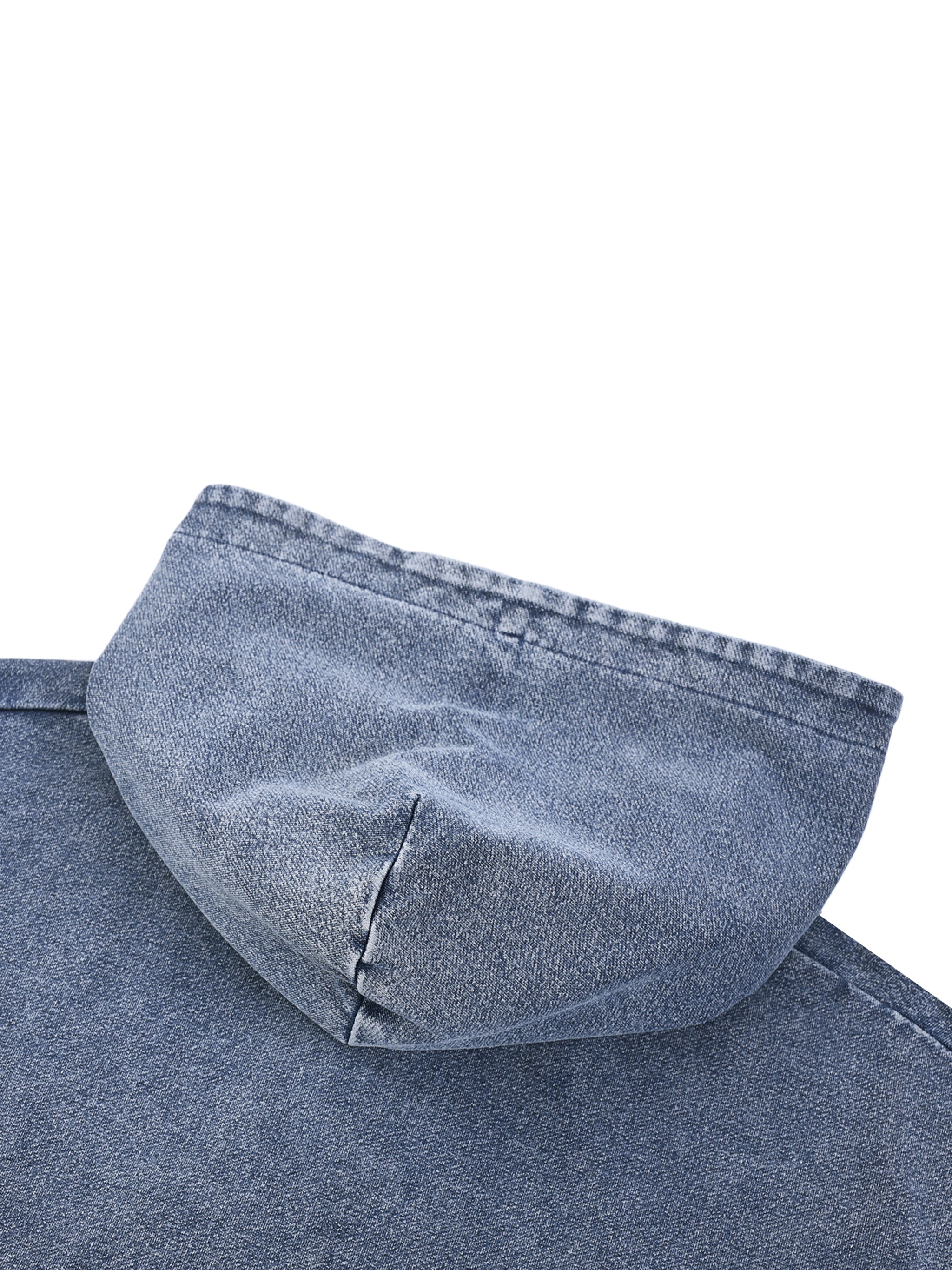 Snow Wash Oversized Zip-Up Hoodie - Premium Streetwear | AllBoroughs