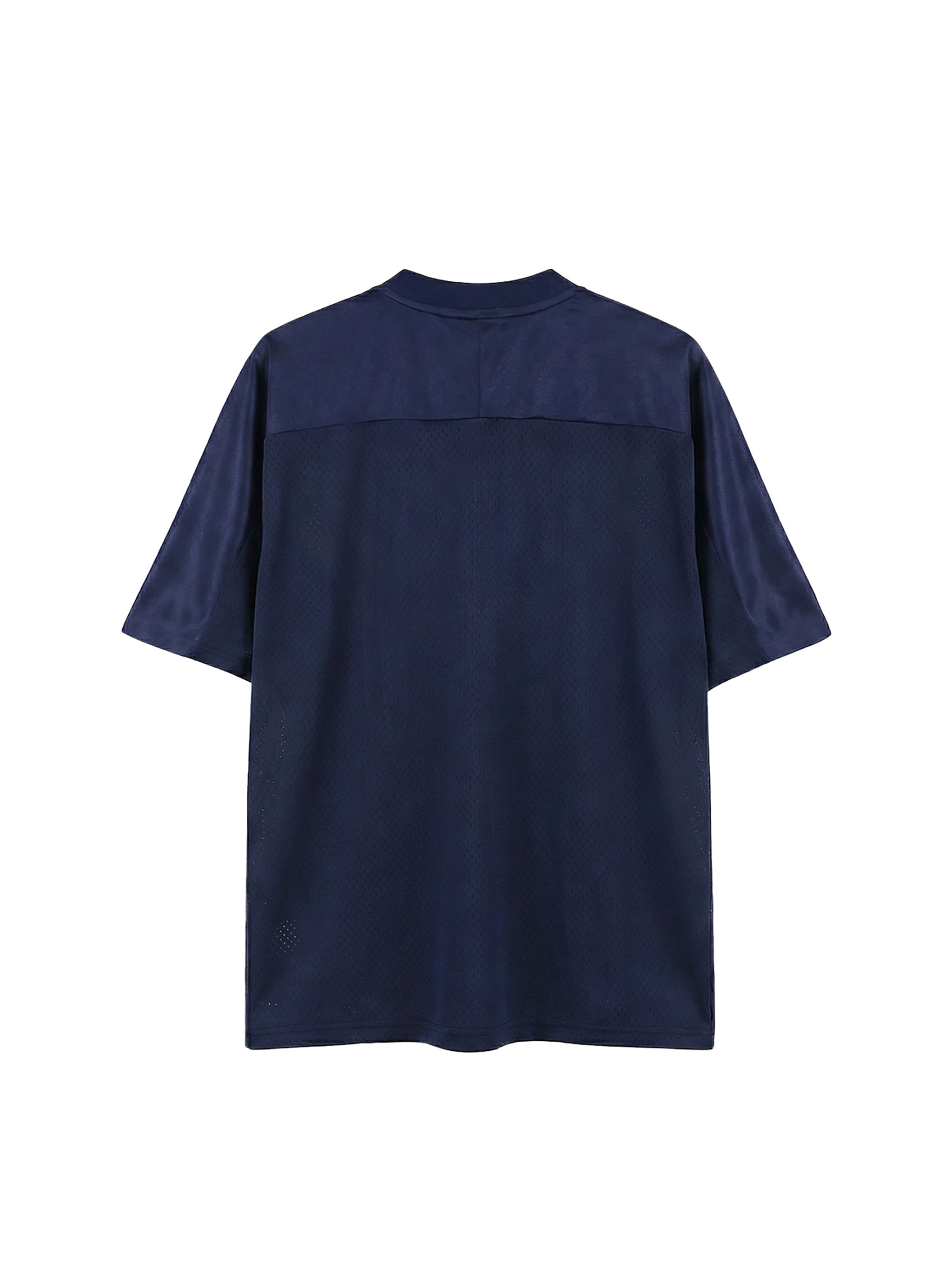 Oversized Mesh V-Neck Soccer Jersey | Unisex Polyester Sports Shirt