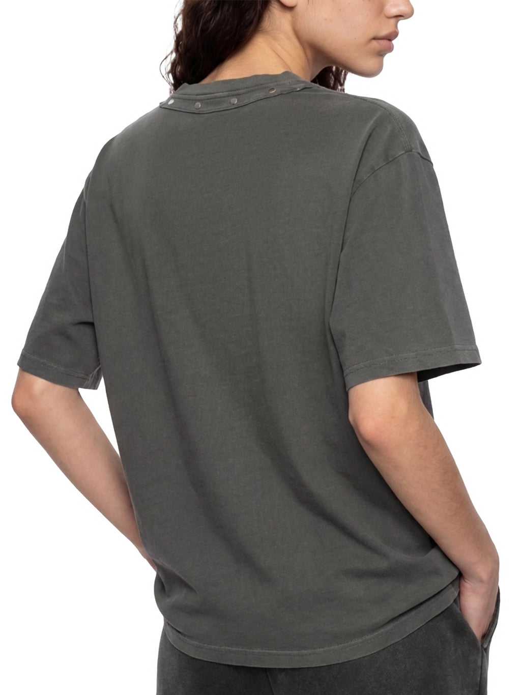 Washed Boxy Studded T-Shirt | Unisex Streetwear Tee – AllBoroughs