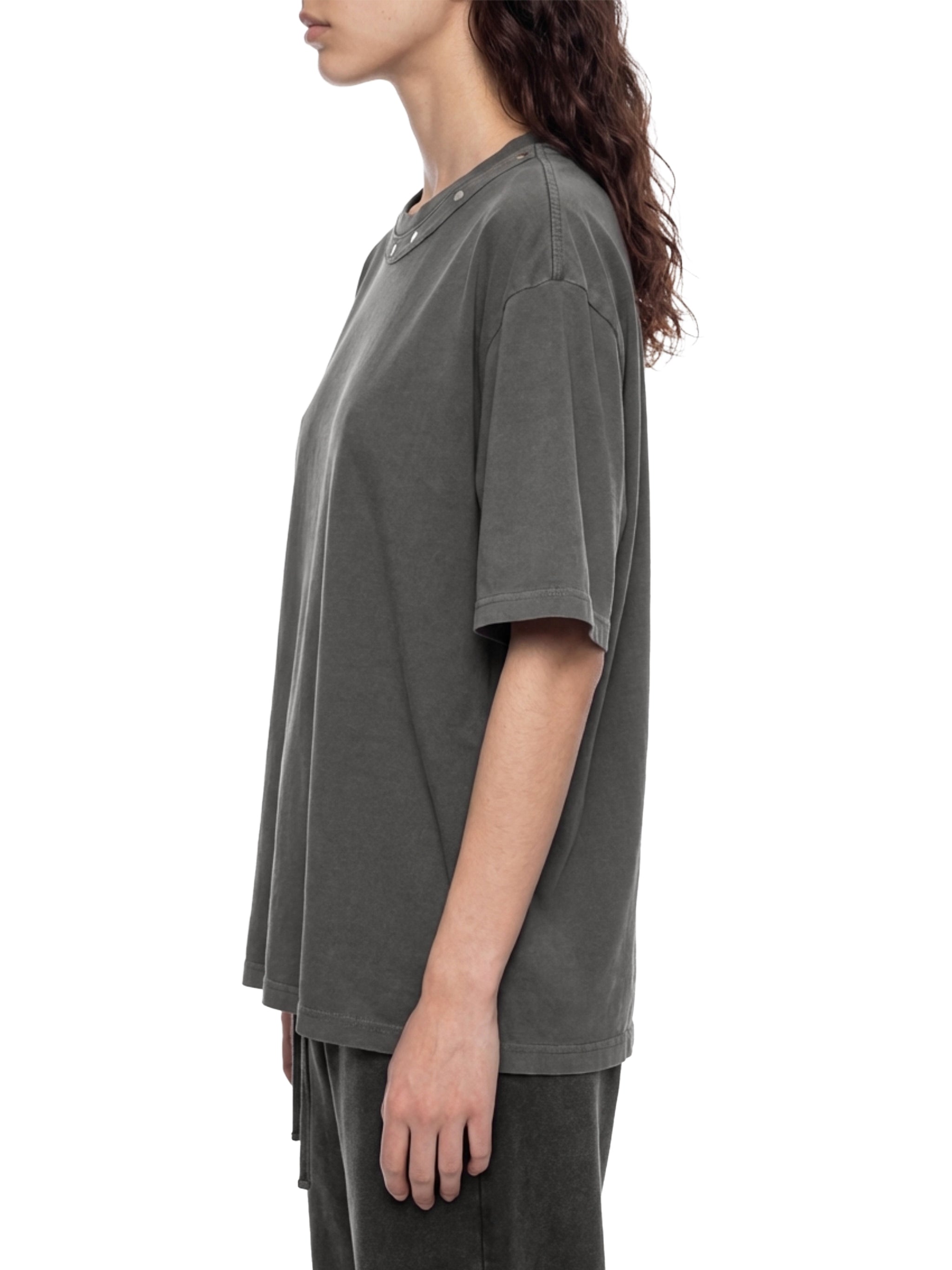 Washed Boxy Studded T-Shirt | Unisex Streetwear Tee – AllBoroughs