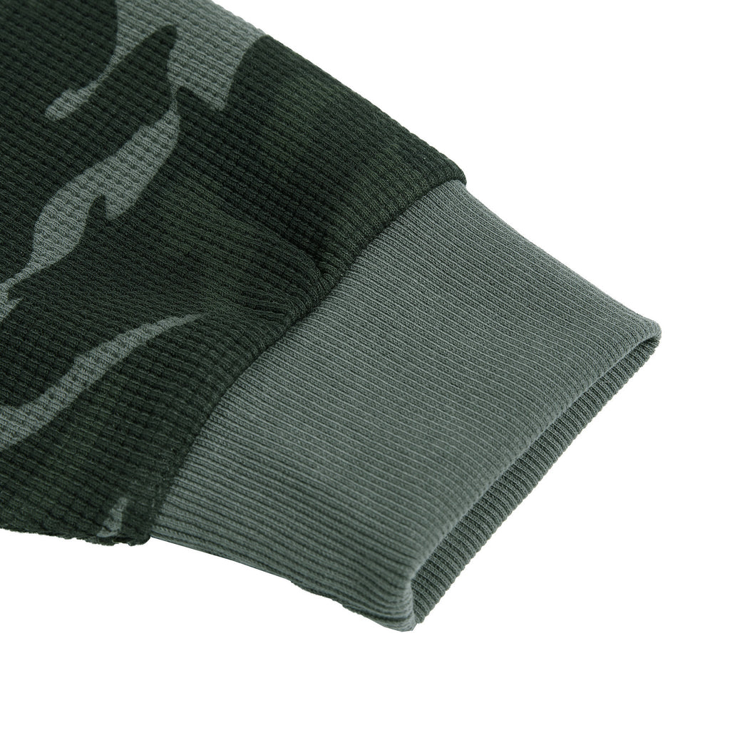 Waffle Boxy Long Sleeve T-Shirt | Unisex Oversized Streetwear – AllBoroughs