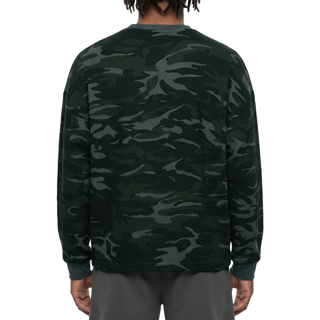 Waffle Boxy Long Sleeve T-Shirt | Unisex Oversized Streetwear – AllBoroughs