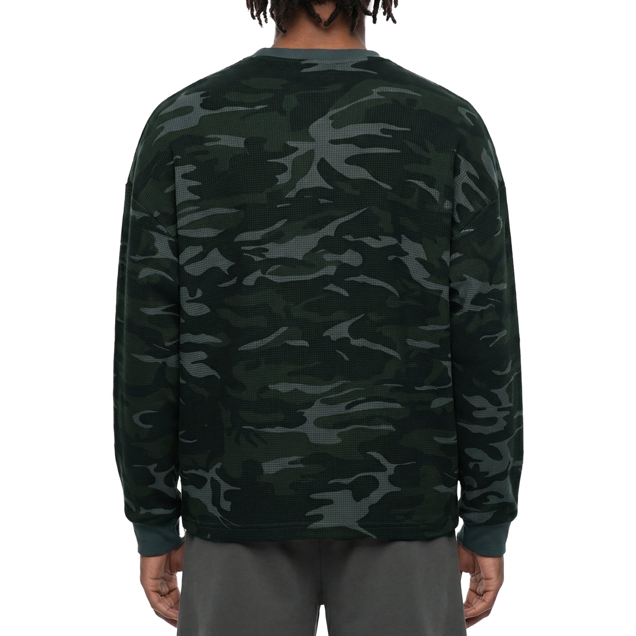 Waffle Boxy Long Sleeve T-Shirt | Unisex Oversized Streetwear – AllBoroughs