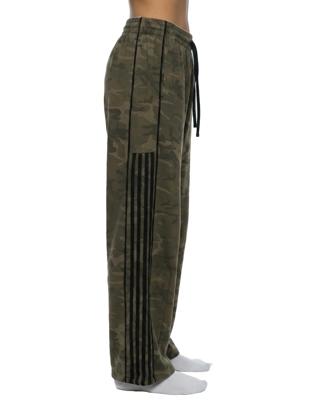 Army Green Camo Wide Leg Sweatpants | Unisex Loose Fit Streetwear | All Boroughs
